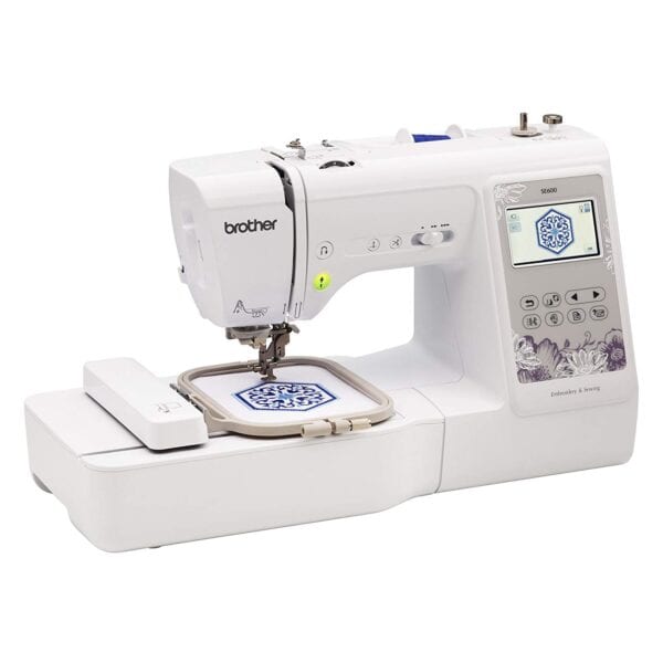 Brother SE600 Computerized Sewing and Embroidery Machine Bundle with 4 x 4 Embroidery Area 